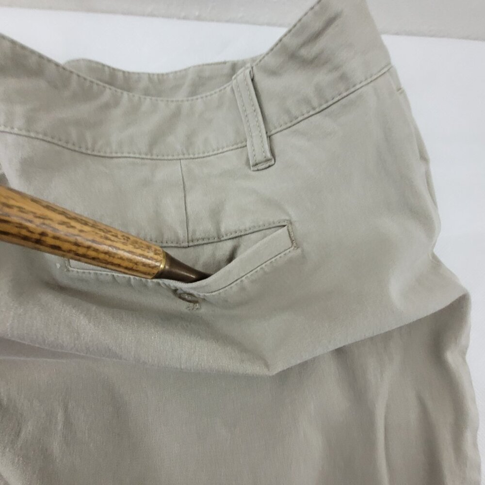 Eddie Bauer Pants Women's 12 TALL Khaki Tan Slightly Curvy Fit Cotton Twill - Picture 12 of 12
